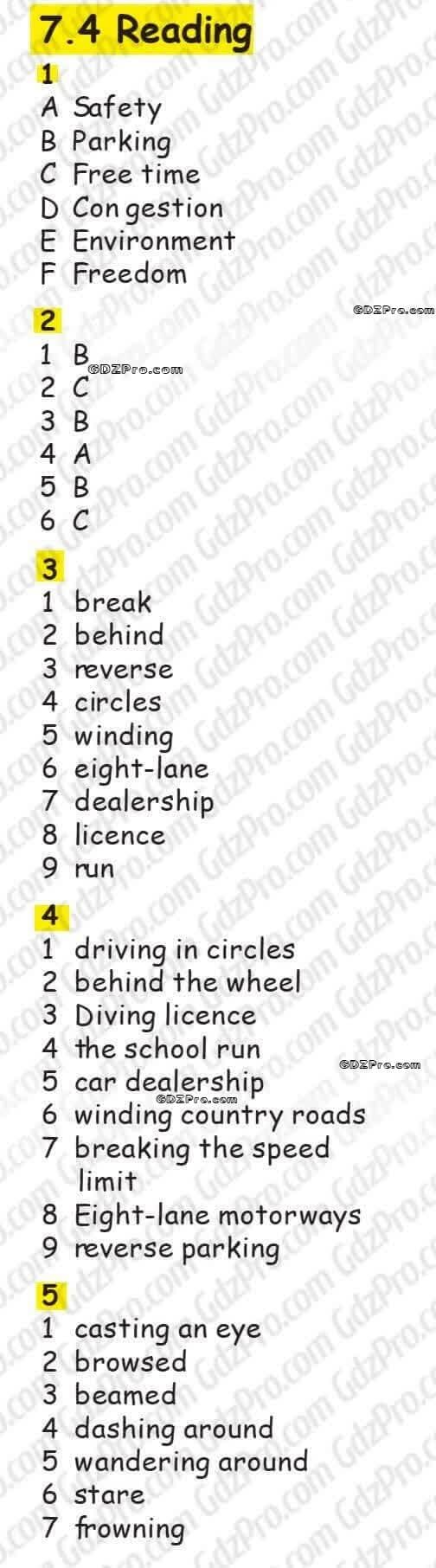 ГДЗ Focus 4 Workbook рабочая тетрадь (ответы)
